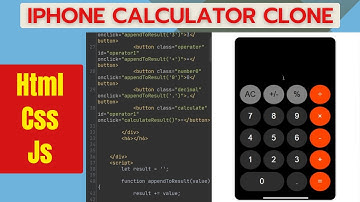 How to make Iphone 15 Calculator clone & UI Design in HTML CSS & JS | #html #css #js #iphone #coding