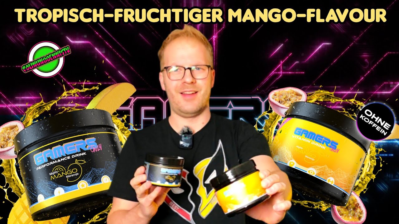 GAMERS ONLY Mighty MANGO Maracuja im Test - Vitamin Drink Performance Drink
