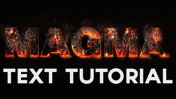 Magma / Lava Hot Burning Photoshop Text Tutorial