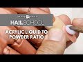 YN NAIL SCHOOL - ACRYLIC LIQUID TO POWDER RATIO