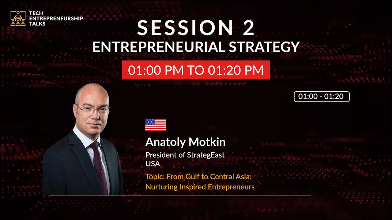 COMEX Bahrain 2023 | Tech Entrepreneurship Talks | Session 2 | Anatoly Motkin