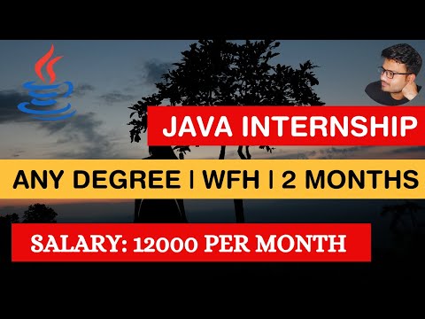 Java Internship | Java Internship WFH |12000 INR salary | Internship in india#paidinternship #in