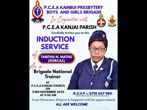 INDUCTION SERVICE OF TABITHA N MATHU DORCAS