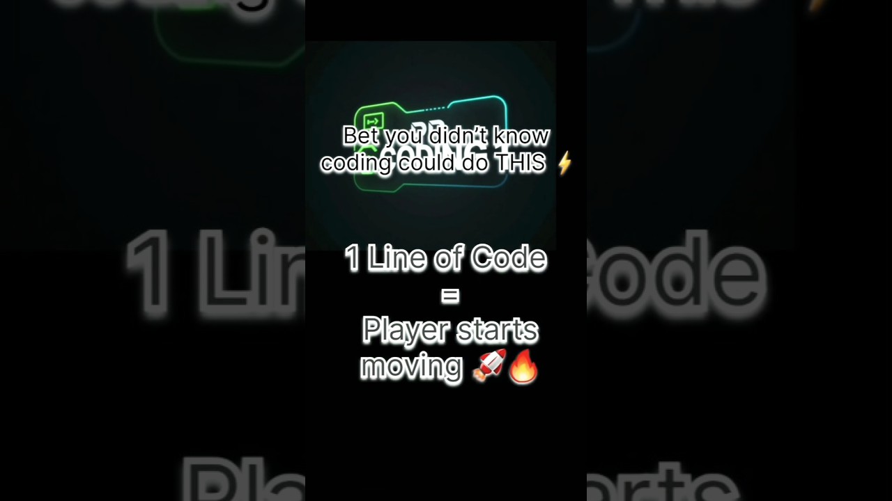 Your First Player Movement Script! 🎮🔥|💻 Beginner Coding Hack That Will Save You Hour⏳#coding #viral