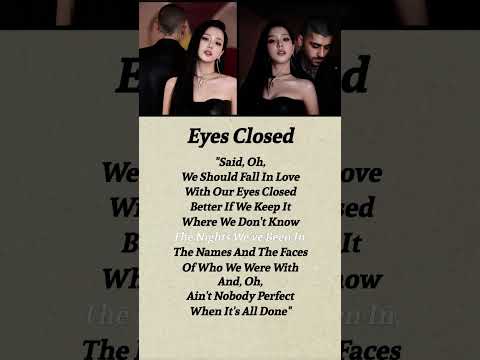 Jisoo Zayn Malik Eyes Closed Lyrics Eyesclosed Lyrics Trending Viral Shorts