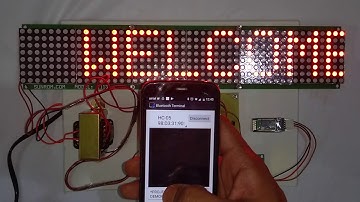 Wireless Digital Notice Board using Matrix LED controlled via Android app