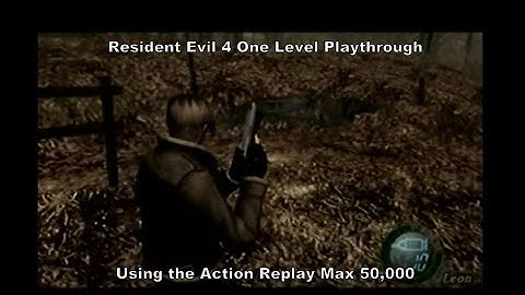Resident Evil 4 One Level Playthrough using the Ps2 Action Replay Max 50k :D #Playstation #Sony #Ps2