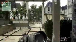MW3 | Amazing 720 Pistol-Switch Random No Scope Cross Map