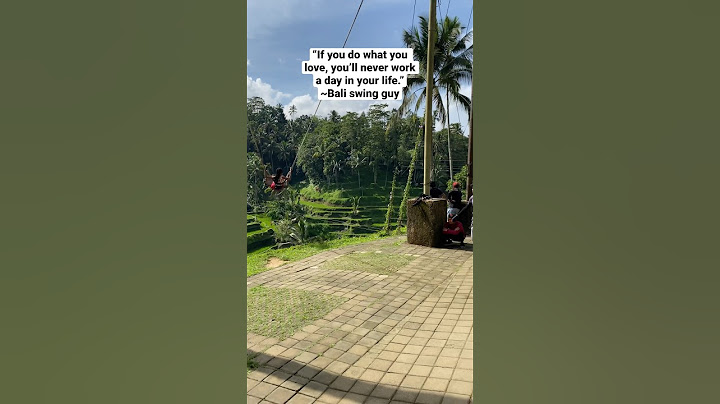 What it’s REALLY like to do that famous Bali swing