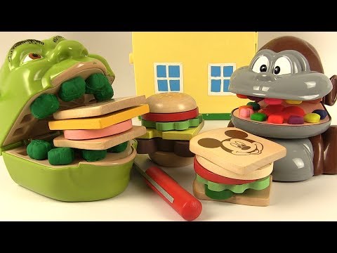 Shrek et le Singe Sandwichs Mickey Mouse en Bois à Découper