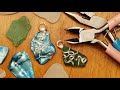 Late Night Wire Wrap #14 - Sea Glass and Sea Shell