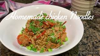 Homemade CHICKEN NOODLES Домашний ВОК с куритцей Uy sharoitida TOVUQLI  WOK tayyorlaymiz