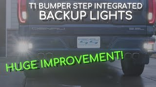 Denali backup lights, making use of those bumper steps