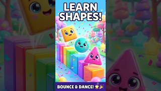 Learn Shapes for Kids! 🟨🟢🔺 Fun 3D Shape Monsters Adventure | Toddler Learning Cartoon#shapesforkids