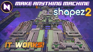 Simple MAKE ANYTHING MACHINE [MAM] Working! Merging & Deleting | 02 | Shapez 2 | Tutorial