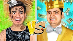 Living on 100 Rs Vs 10,000 Rs For *24 Hours* | Overnight Survival Challenge