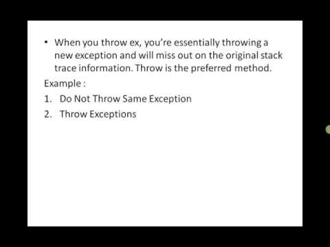 Best Practices for catching and re throwing