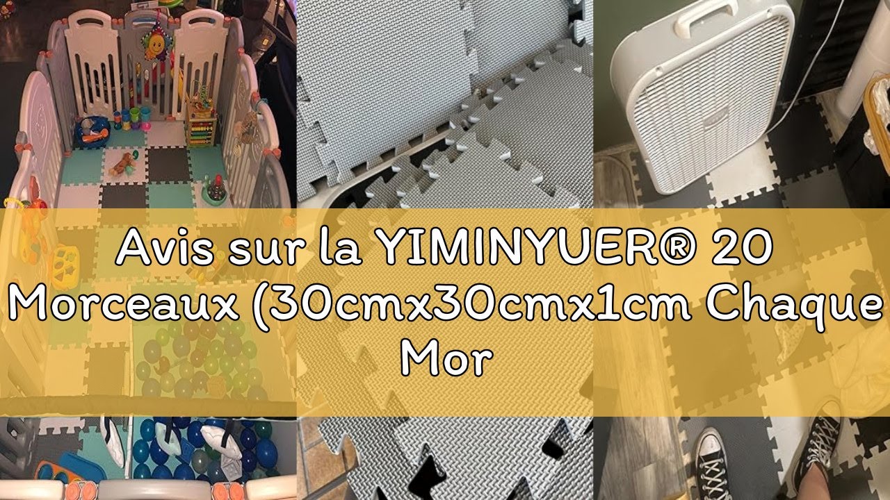 YIMINYUER® 18 Morceaux (30cmx30cmx1cm Chaque Morceau), Tapis