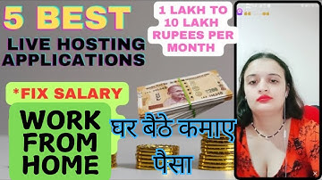TOP 5 LIVE HOSTING FOR EARNING | LIVE HOSTING KAISE LE #moj #chingari #chamet #mimilive #tango