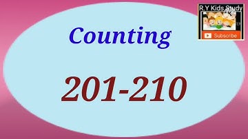 Counting 201 to 210 ll @r.ykidsstudy6341
