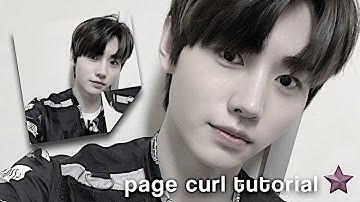page curl tutorial in videostar || louvielys