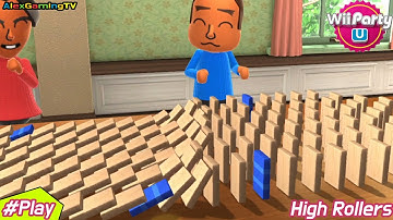 Wii Party U - Highway Rollers (Expert CPU) Player David vs Paula vs Zi-Kai vs Leonie