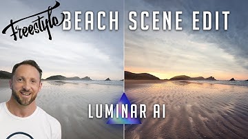 Complete Beach Landscape Edit With Luminar AI - Full edit including Local Masking