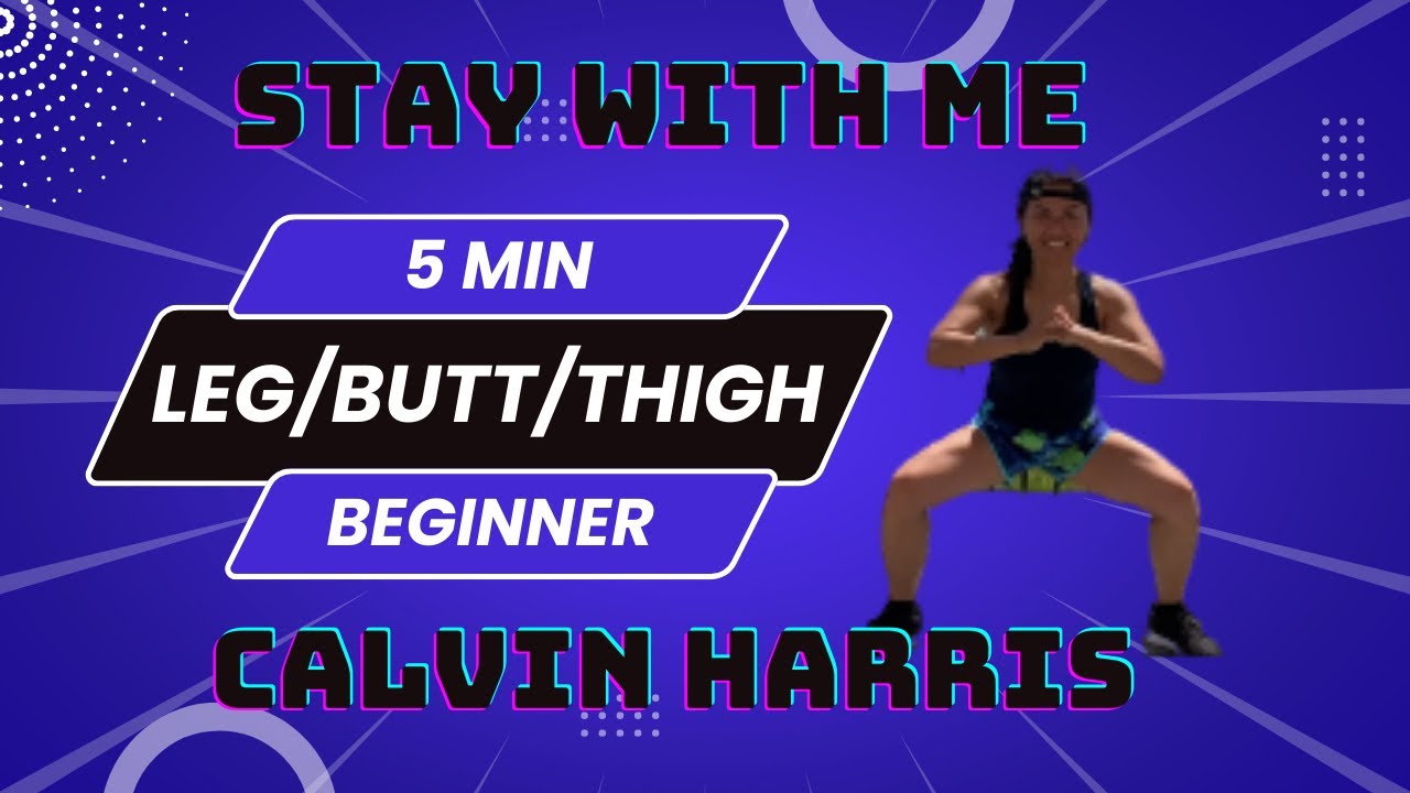 ZUMBA CONDITIONING 5 min LEG/BUTT/THIGH/AB WORKOUT STAY WITH ME