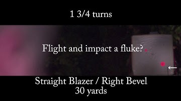 Single Bevel Broadheads vs fletching direction at 30yards