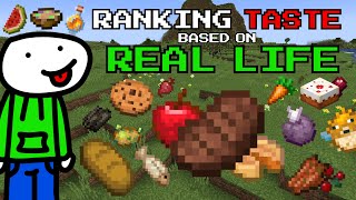 Ranking Every Minecraft Food Based On Real Life Taste