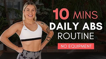 10 MIN DAILY ABS WORKOUT - At Home Total Core Routine (intermediate)