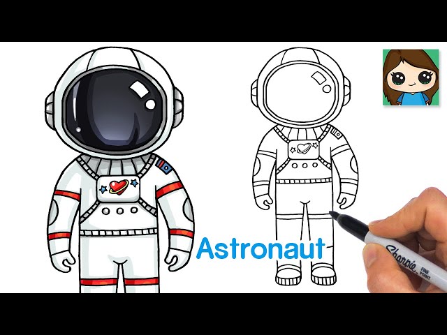 How to Draw an Astronaut - Easy Drawing Tutorial For Kids