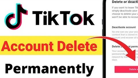 TikTok Id Kaise Delete Kare | How To Delete TikTok Account Permanently | #tiktok #delete #account