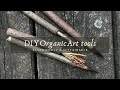 How to make twig pens and brushes !