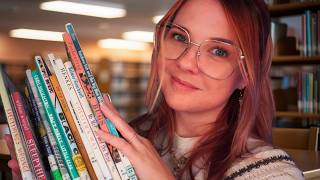 Cozy Librarian ASMR📚Checking In Books, Busy Work, Checking You Out