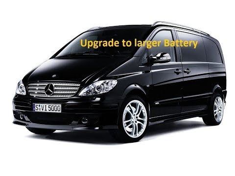 Mercedes W639 Vito van Viano remove battery upgrade change battery