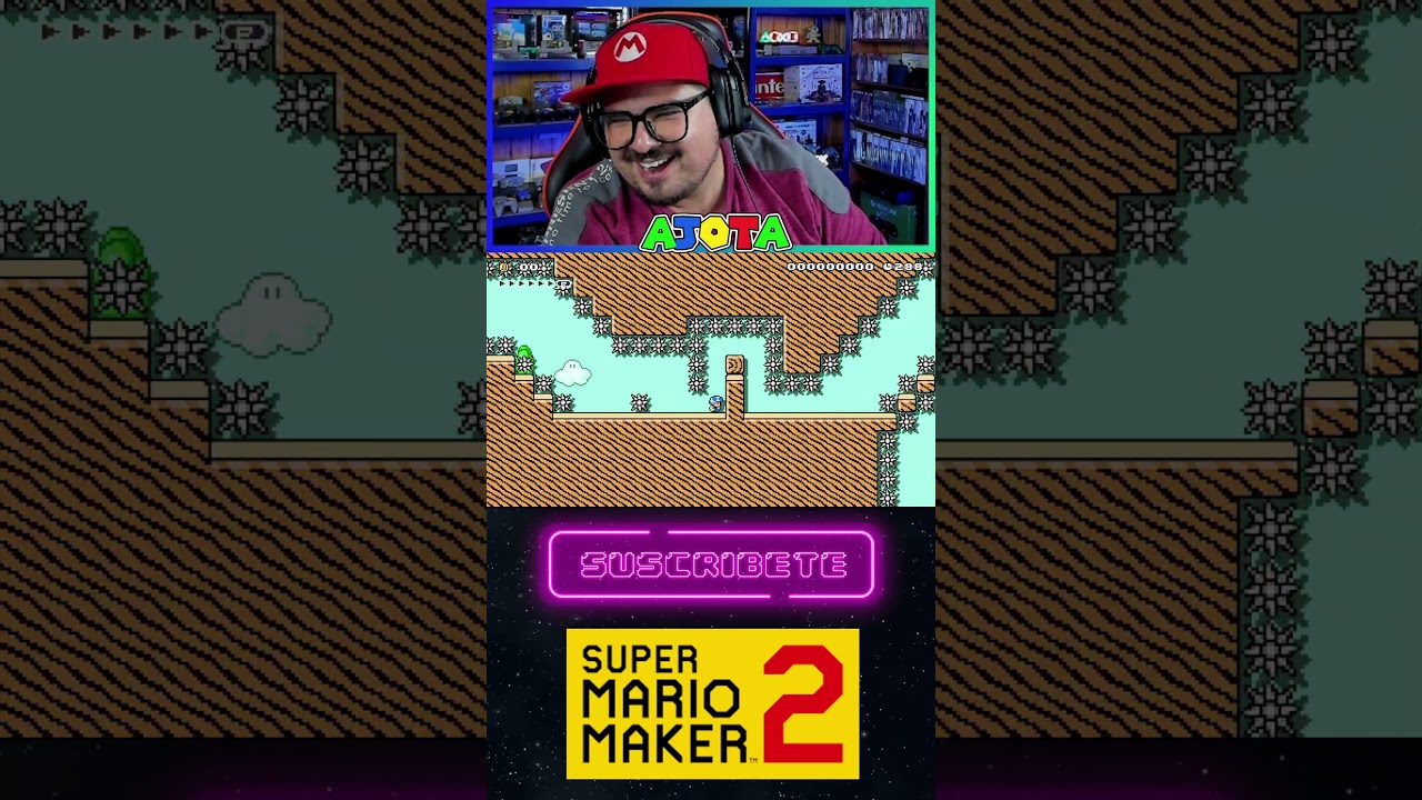 😲 Nivel EXTREMO entre PINCHOS 😲 #nintendo #supermariomaker2 #shorts #proplayer #spike #level #mario