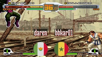 FT5 @svcsplus: daren (MX) vs bbkar01 (SN) [SNK vs Capcom Chaos Super Plus svc Fightcade] Aug 21