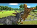 DARK INDOMINUS REX A TRIP TO JURASSIC PARK - Animal Revolt Battle Simulator