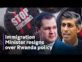 Uk immigration minister robert jenrick resigns over rwanda migrant bill  reports