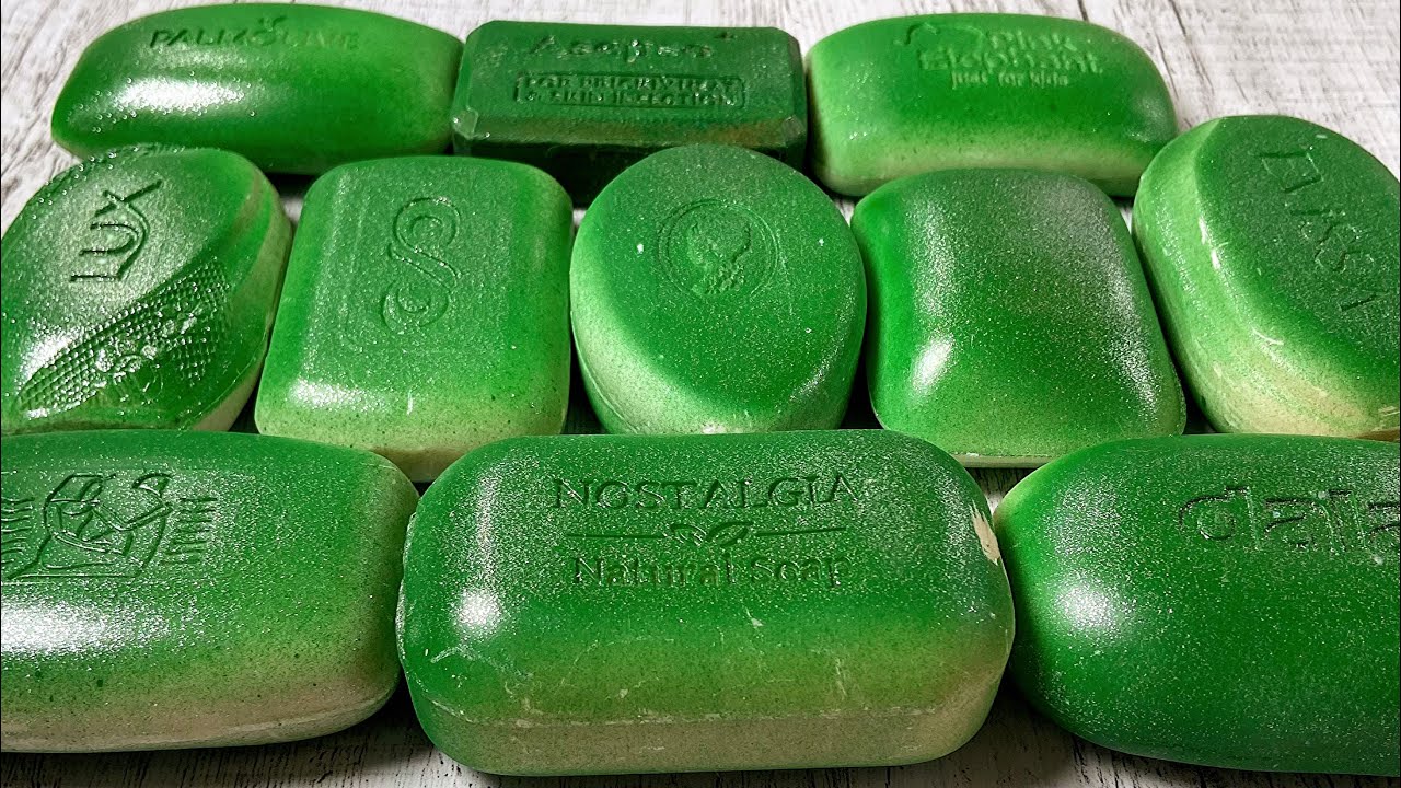 Резка крашенного мыла АСМР💚