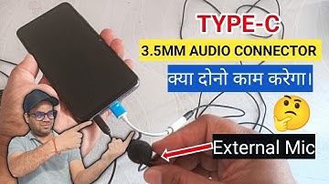 how to use an external boya mic in a type c 3.5mm audio connector android smartphone 2024