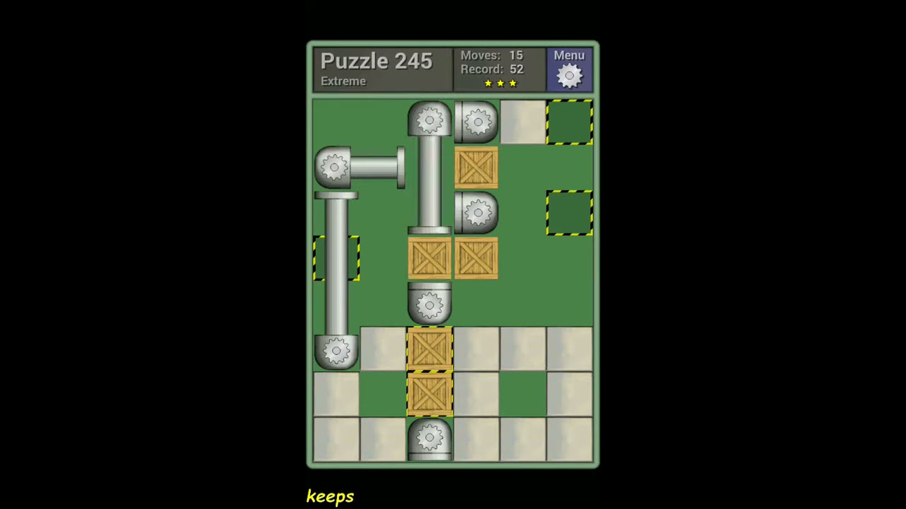 Pushing Machine (Extreme) Level Puzzle 245 - Perfect Solution