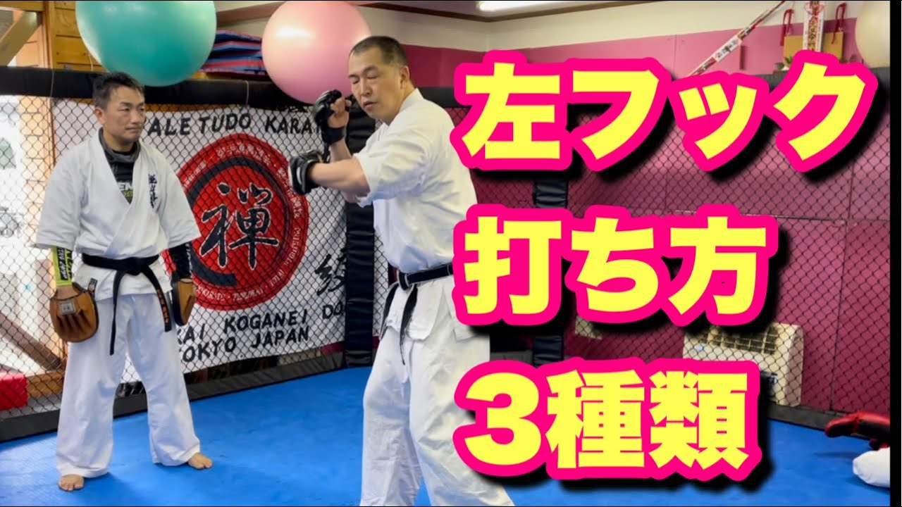 【勝つための打撃#6】左フックの打ち方 3種類 総合格闘技 空手道禅道会 東京支部
