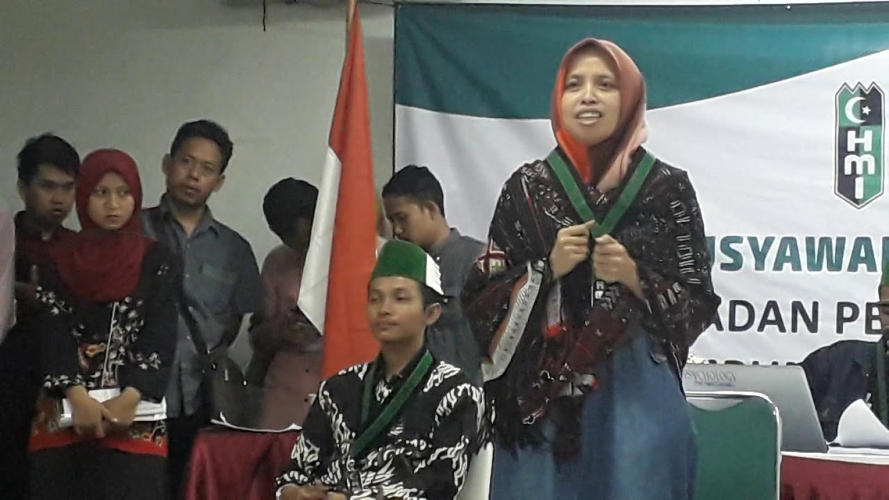 Penyampaian visi misi kandidat calon ketua umum BPL PB HMI  