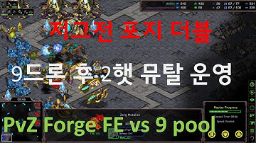 [Eng Sub] [PvZ Forge FE] vs 9 Pool into 2 hatch spire then 5 - 6 hatch mid game.