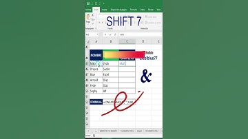 UNIR DOS CELDAS EN EXCEL UTILIZANDO EL SIGNO AMPERSAND