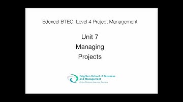 Unit 7 Managing Projects Assignment Level 4