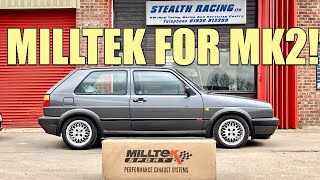 MILLTEK EXHAUST for Mk2 VW Golf GTI 8vSOUNDS + LOOKS SO GOOD! #GTI #VW