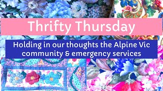 #ThriftyThursday slow stitch vintage haul from Alpine Victoria  #vintagehaul  #slowstitching @createandcraftwithchristine